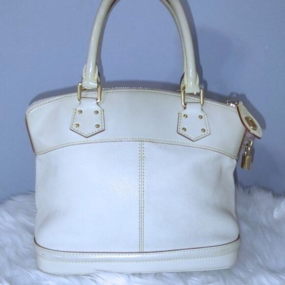 Louis Vuitton Lockit Suhali handbag w/ #305 lock/key EUC - Picture 5 of 12